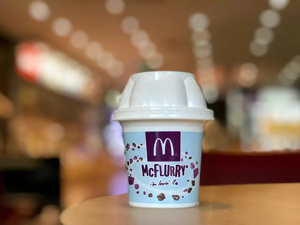 McDonald's McFlurry  With Price Information